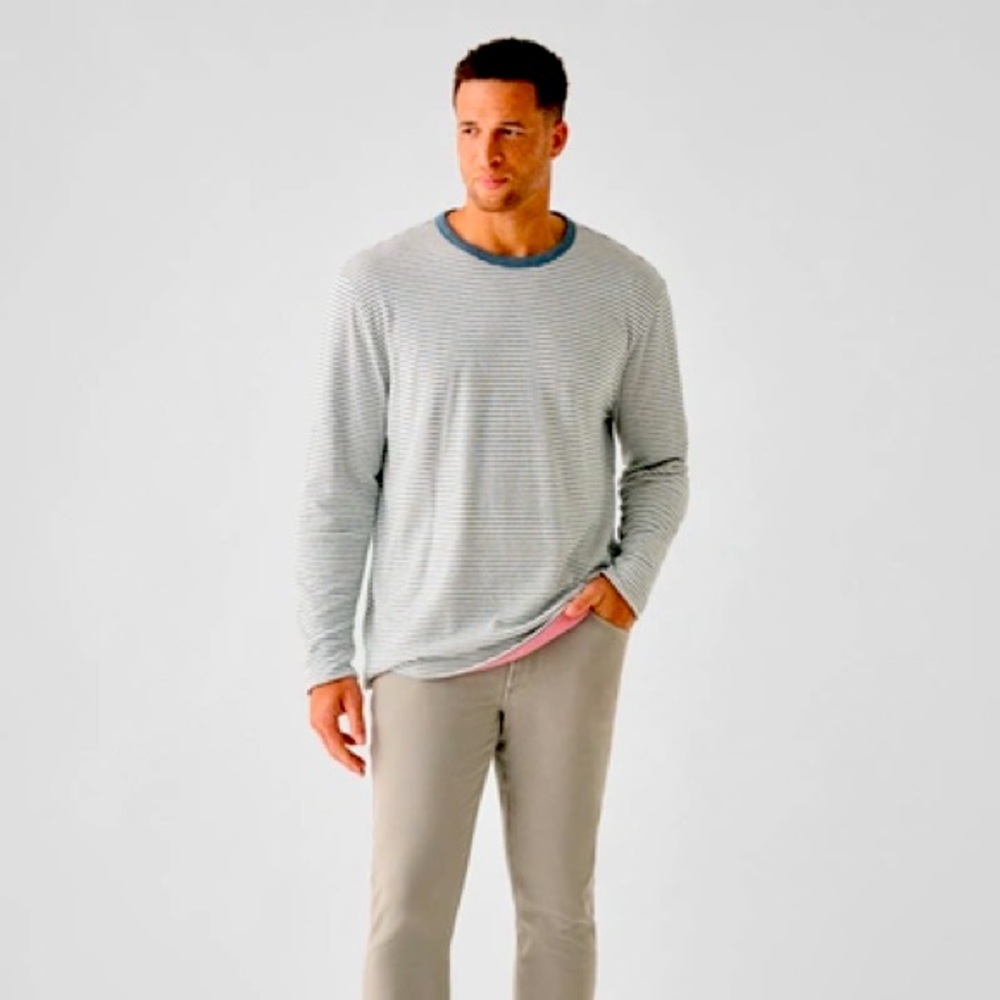 Faherty Reversible Crewneck / XL